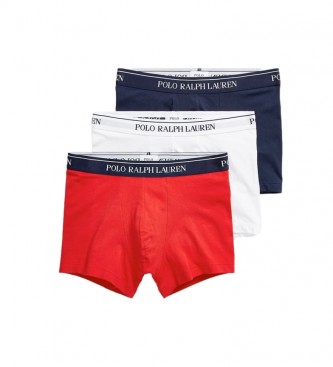 Ralph Lauren para homem. Pacote de 3 Boxers 714835885008 marinho, bran