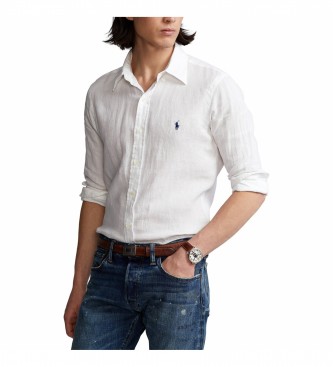 Ralph Lauren para hombre. Camisa Lino blanco Ralph Lauren