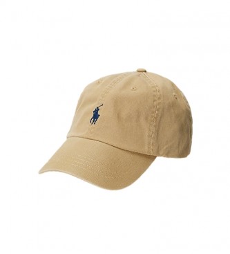 Polo Ralph Lauren para hombre. 710548524013 Gorra de tela de chino de algodón beige (OSFA), Marrón, Casual