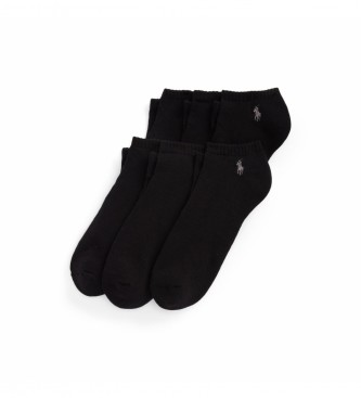 Polo Ralph Lauren para hombre. 449723765001 Pack 6 Pares de Calcetines Bajos negro (40-45), Homewear, Algodón
