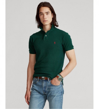 Polo Ralph Lauren Para Hombre. 710795080018 Polo De Piqué Slim Fit Verde (S), Casual, AlgodóN, Manga Corta-image