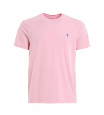 Ralph Lauren para hombre. Camiseta de Punto Custom Fit rosa Ralph Laur