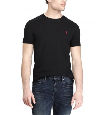 Ralph Lauren para hombre. Camiseta de punto Custom Fit negro