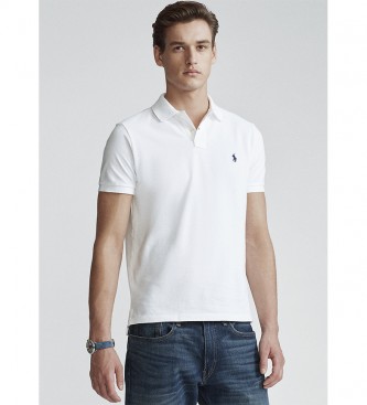 Ralph Lauren para hombre. Polo de piquÃ© Custom Fit blanco Ralph Laure