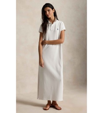 Polo Ralph Lauren Vestido tipo polo de piqué de algodón blanco