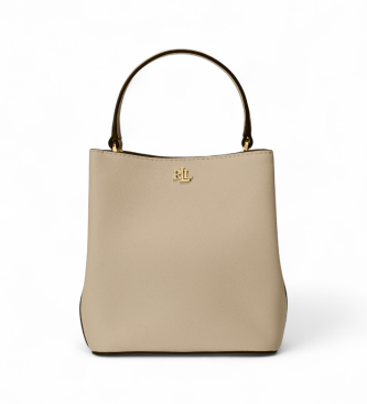 Lauren Ralph Lauren para mujer. 431969365004 Bolso saco Reese pequeño de piel cruzada taupe (OSFA), Casual
