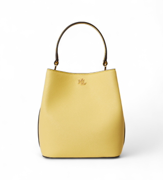 Lauren Ralph Lauren para mujer. 431969365014 Bolso saco Reese pequeño de piel cruzada amarillo (OSFA), Casual