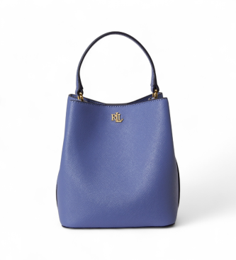Lauren Ralph Lauren para mujer. 431969365017 Bolso saco Reese pequeño de piel cruzada azul (OSFA), Casual