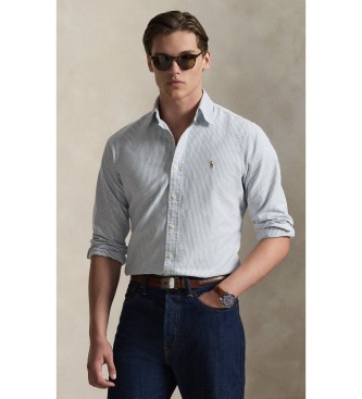 Polo Ralph Lauren Camisa oxford con rayas Custom Fit blanco