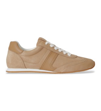 Para mujer. 802P15837001 Zapatillas Dani de ante y piel (36), Plano, Cordones, Casual