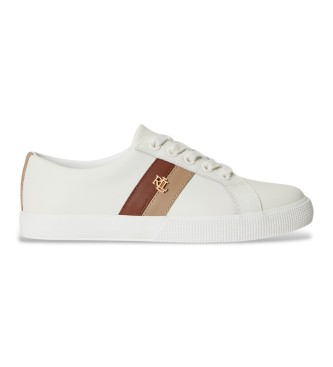 Lauren Ralph Lauren Zapatillas Janson II de piel blanco