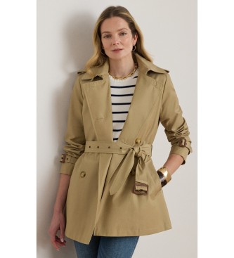 Para mujer. 297967126002 Gabardina cruzada de mezcla de algodón (XS), Casual, Clásico