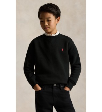 Polo Ralph Lauren para niño. 323772102004 Jersey Fleece negro (14años=150/155cm), Casual, Algodón, moda infantil