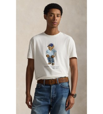 Polo Ralph Lauren para hombre. 710B14615001 Camiseta Classic Fit con Polo Bear blanco (M), Casual, Algodón, Manga corta