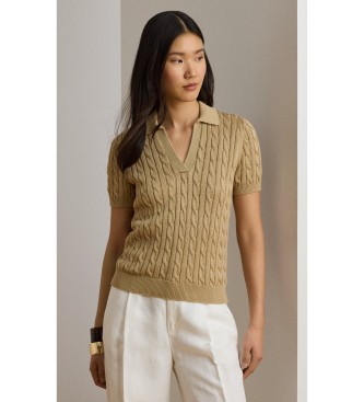 Lauren Ralph Lauren Jersey de algodón en punto de ochos beige