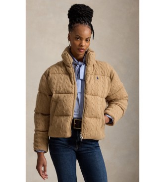 Polo Ralph Lauren Chaqueta acolchada de lana y cachemira beige