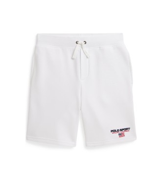 Polo Ralph Lauren para niño. 323969025500 Pantalón corto de felpa Polo Sport blanco (6/7años=136/138cm), Casual, Algodón, moda infantil
