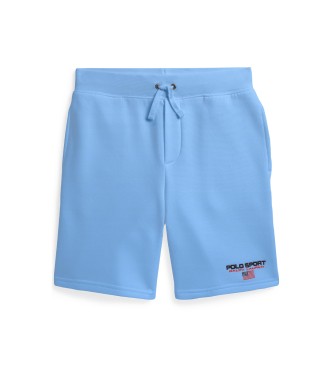 Polo Ralph Lauren para niño. 323969025501 Shorts de felpa Polo Sport ((M) 8/9Años= 140/149cm), Azul, Casual, Algodón, moda infantil