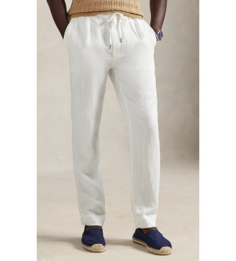 Polo Ralph Lauren Homem Branco Para 710940611008 Calças De Linho Slim Tapered Fit (L), Casual