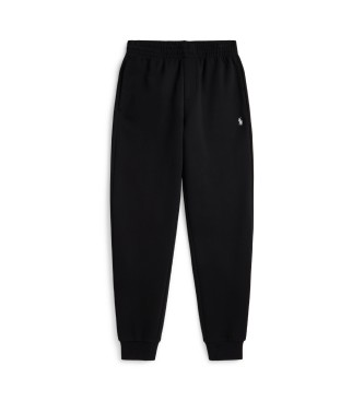 Polo Ralph Lauren Menino Preto Para 323A95764005 Calças Jogger De Malha Dupla Pretas ((S) 6/7Años= 136/138Cm), Casual, Algodão, Moda Infan