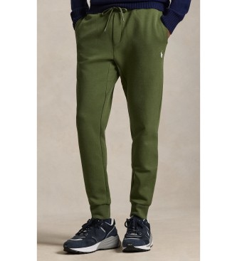 Polo Ralph Lauren para hombre. 710881518503 Pantalón jogger de punto doble verde (S), Casual, Algodón