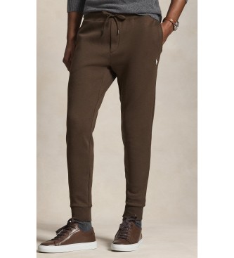 Polo Ralph Lauren Per Uomo. 710881518504 Pantaloni Jogger Marroni In Maglia Doppia (Xxl), Marrone, Casual, Cotone