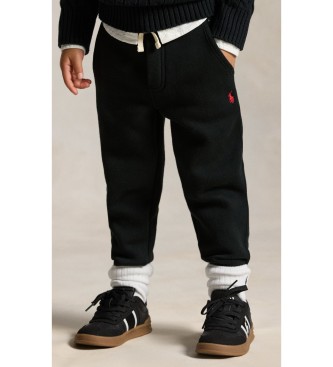 Polo Ralph Lauren para niño. 322720897002 Pantalón Jogger negro (7años=124/134cm), Casual, Algodón, moda infantil