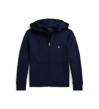 Polo Ralph Lauren för pojkar. 323A95762006 Unisex huvtröja i tekniskt tyg med känguruficka ((S) 6/7Años= 136/138cm), Casual, Bomull, Marino,