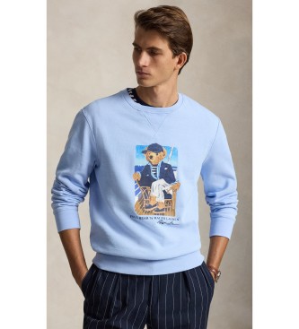 Para hombre. 710B18538001 Sudadera de felpa con Polo Bear (S), Casual, Algodón, Manga larga