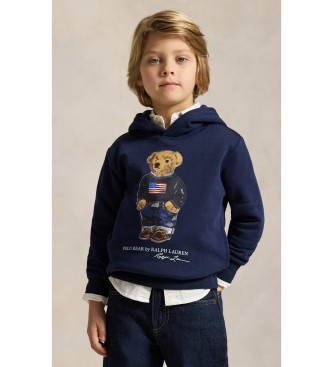 Polo Ralph Lauren para niño. 322A10529001 Sudadera Polo Bear Fleece marino (5años=109/116cm), Casual, Algodón, moda infantil