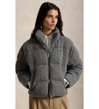 Polo Ralph Lauren Chaqueta acolchada de lana y cachemira gris