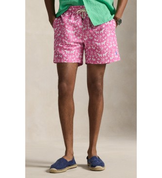 Polo Ralph Lauren para hombre. 710B14028001 Bañador bermuda Traveler de 14,5 cm rosa (M), Beachwear, Poliéster