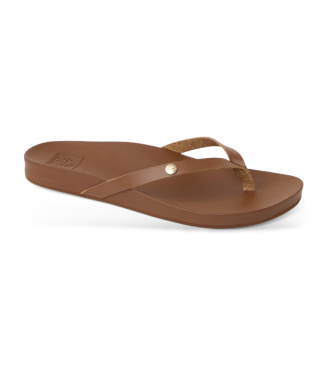 Reef para mujer. CJ9159 Sandalias Vista Ivy marrón (10), Plano, Ninguno, Casual, Beachwear