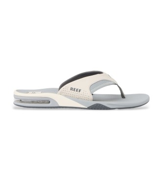 Reef para hombre. CJ9044 Sandalias Fanning gris (11 US = 44), Plano, Ninguno, Casual, Beachwear