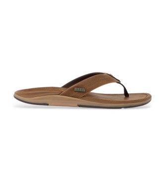 Reef para hombre. CJ9057 Sandalias de Piel Offshore marrón (42), Plano, Ninguno, Casual