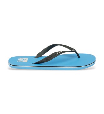 Reef para hombre. CJ6834 Chanclas Seaside azul (42), Plástico, Plano, Ninguno, Beachwear