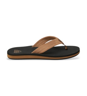 Reef para hombre. CJ6459 Sandalias de Piel The Groundswell negro (46), Plano, Ante, Ninguno, Casual