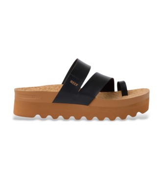Reef para mujer. CJ8959 Sandalias Vista Hi Layla negro (7USA=37.5), Plano, Ninguno, Casual
