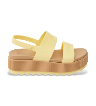 Reef para mujer. CJ7122 Sandalias Water Vista Higher amarillo (7USA=37.5), 3 a 5cm, Velcro, Casual