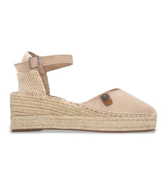 Refresh para mujer. 17523504-BEIGE Alpargatas 175235 beige (38), 3 a 5cm, Serraje, Hebilla, Casual
