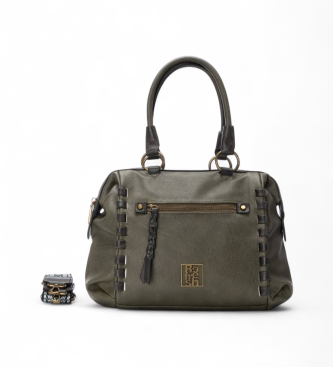 Refresh para mujer. 18330803-KAKI Bolso 183308 verde (OSFA), Casual, Sintético