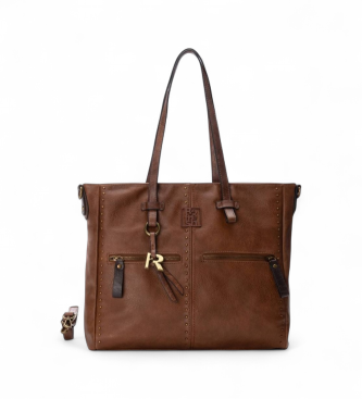 Refresh para mujer. 18331201-CAMEL Bolso 183312 marrón (OSFA), Casual, Sintético