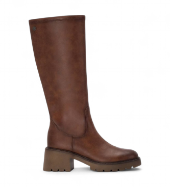Refresh para mujer. 17297102-CAMEL Botas 172971 marrón (37), 3 a 5cm, Cremallera, Casual