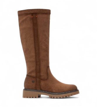 Refresh para mujer. 17302901-TAUPE Botas 173029 marrón (38), Plano, 1 a 3cm, Cremallera, Casual