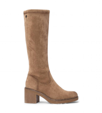 Refresh para mujer. 17303702-BEIGE Botas 173037 marrón (36), 5 a 8cm, Cremallera, Casual