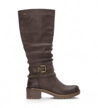 Refresh para mujer. 17324802-MARRON Botas 173248 marrón (37), 3 a 5cm, Cremallera, Casual