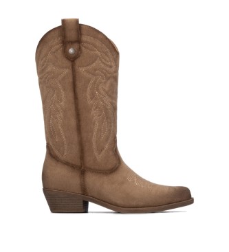 Refresh para mujer. 17629501-BEIGE Botas 176295 marrón claro (36), 3 a 5cm, Cremallera, Casual