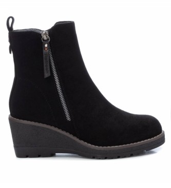 Refresh para mujer. 171009 Botines antelina negro -Altura cuña 6cm- (40), 5 a 8cm, Cremallera, Casual, Refresh outlet 2024.