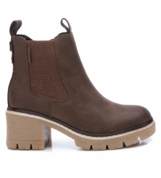 Refresh para mujer. 171056 Botines Chelsea taupe -Altura tacón 6cm- (41), 5 a 8cm, Cremallera, Casual, Refresh outlet 2024.