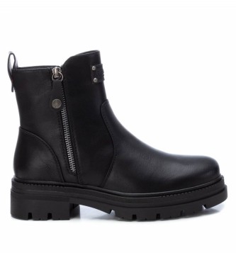 Refresh para mujer. 171002 Botines puntera redonda negro (36), Plano, Cremallera, Casual, Refresh outlet 2024.